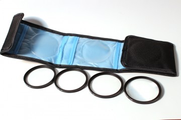 Macro filter Close-up set 58mm 1,2,4 en 10 dioptrie in etui AllInn prijs