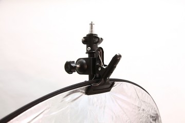 Setvoordeel! Refl.scherm 5 in 1 rond 107 cm + ophangklem AllInn!