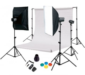 Complete Fototudio met flitsset Falcon Eyes SSK-3150D