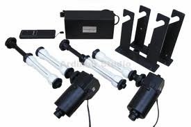 Falcon Eyes elektrisch achtergr systeem voor 2 rollen. Aanbieding!